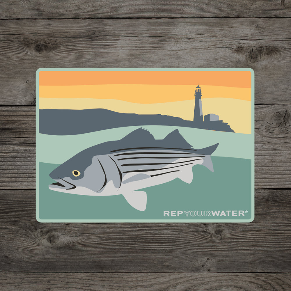 Lighthouse Striper Sticker – RepYourWater