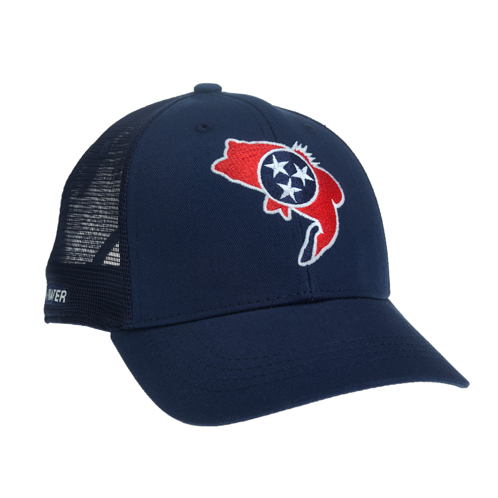 Boston Red Sox Navy Flag Fill Trucker Snapback Adjustable Hat