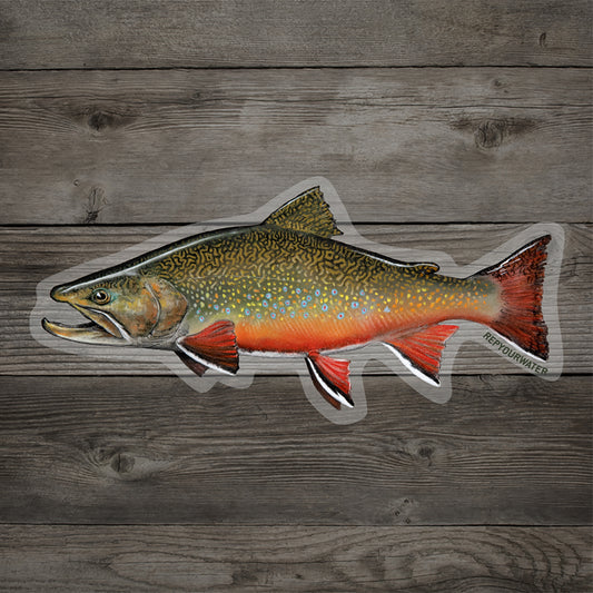 Rep Your Water Trash Flies Sticker, Buy Fly Fishing Stickers Online at