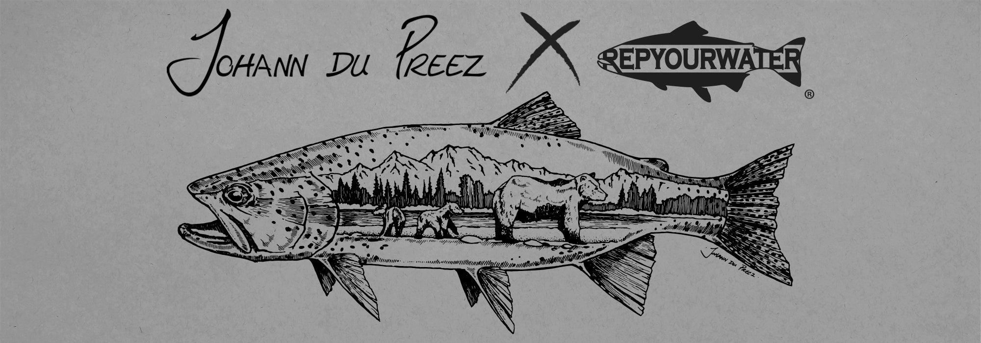 Johann Dupreez x RepYourWater logo and collection